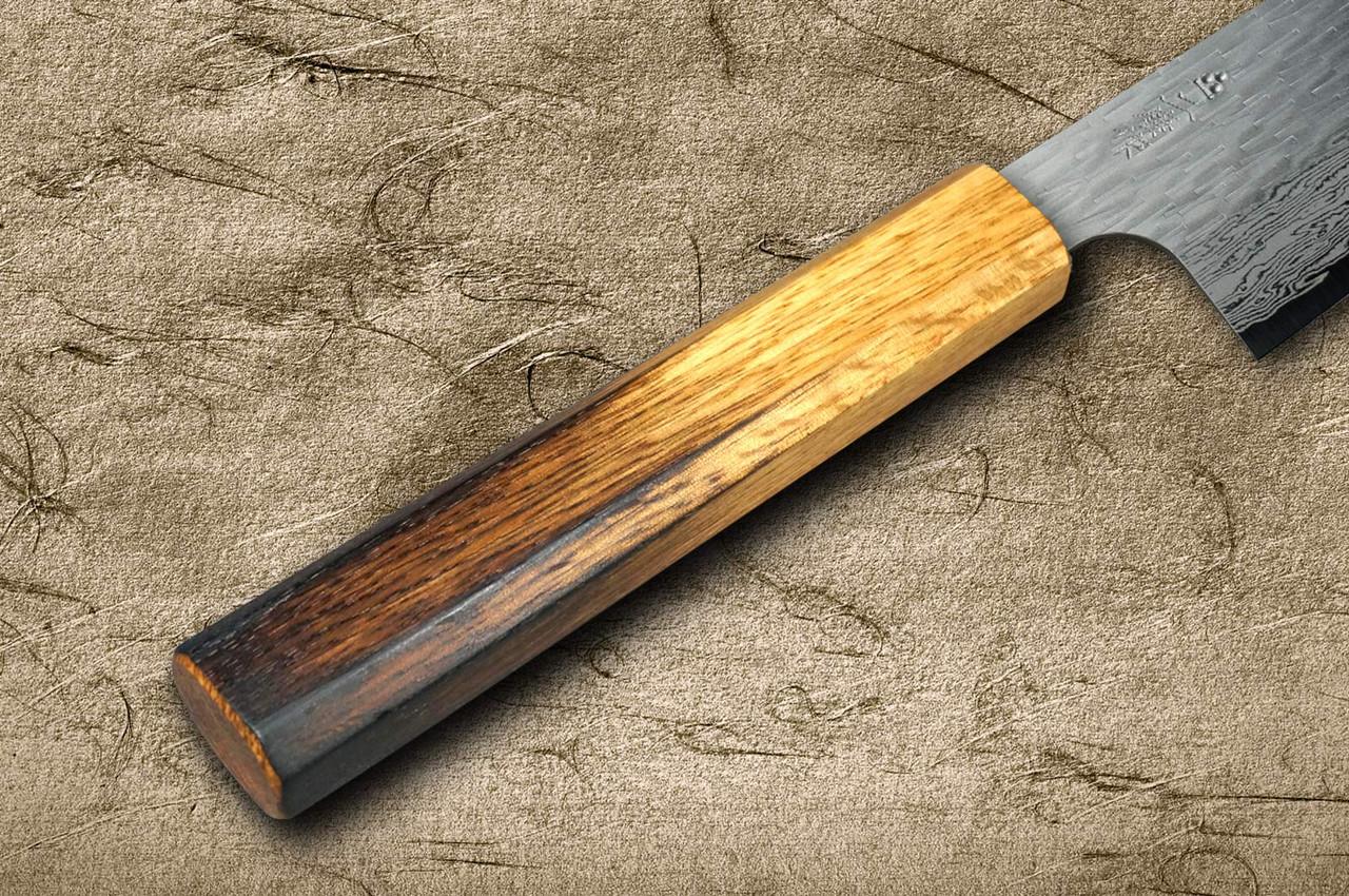 Nigara VG-XEOS Damascus Hammered OK8B Japanese Chef's Santoku