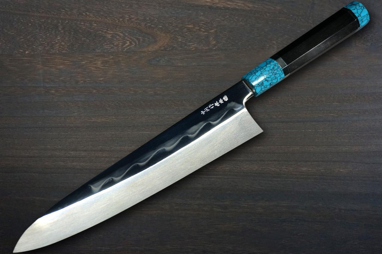 SUNPORT NAKAGAWA サンポートナカガワ＋BLUE SYNDROME Satoshi Nakagawa SAKACHOJI White #2 Honyaki Japanese Chef's Gyuto