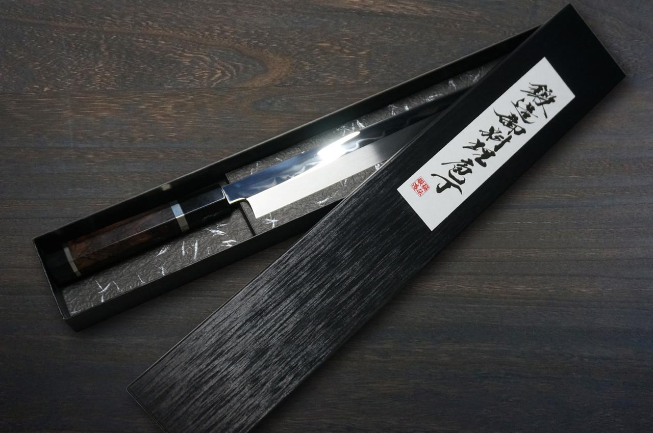 中川悟SAKACHOJI 白二钢本烧日本厨师用柳刃（刺身）刀300毫米双