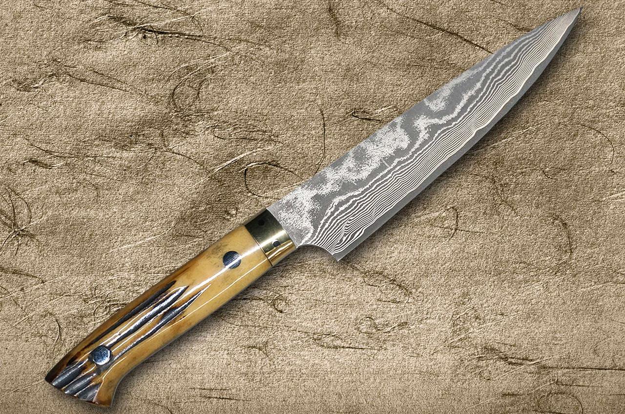 Takeshi Saji VG10 Black Damascus DHM Japanese Chef's Petty Knife