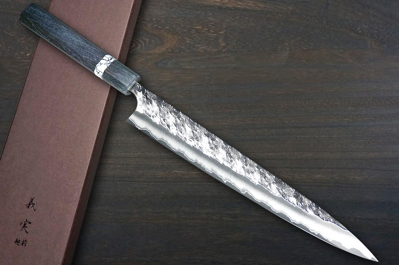 Itami ドラゴンクロー・R-Cutシザー Yoshimi Kato R2 HYO Hammered STWA Japanese Chef's Slicer(Sujihiki