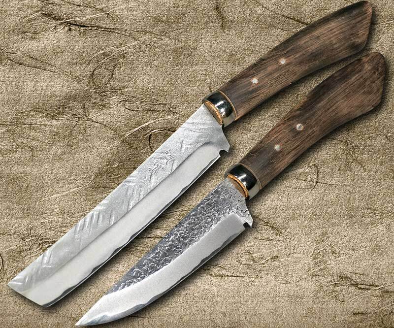 Kanetsune KC-950 DSR-1K6 Stainless Hammered Japanese Chef's Knife SET  (Gyuto180-Slicer210-Santoku-Vegetable-Petty)