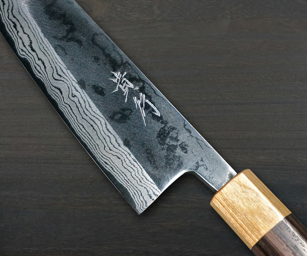 Kei Kobayashi R2 Special Finished CS Japanese Chef's Knife SET  (Gyuto210-Slicer-Santoku-Vegetable-Petty) with Red Lacquered Wood Handle