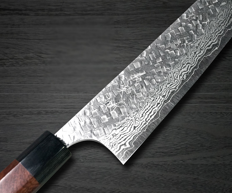 img Yoshimi Kato 63 Layer VG10 Damascus Hammered RS8