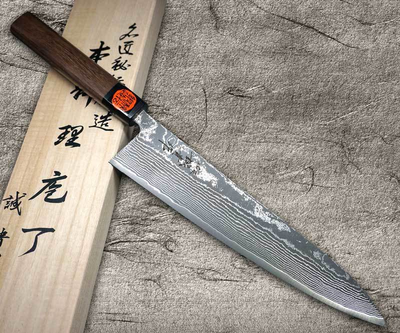 品牌 田中誠貴 田中誠貴33层r2 Sg2 Damascus Harukaze Hocho Knife 日本厨师刀