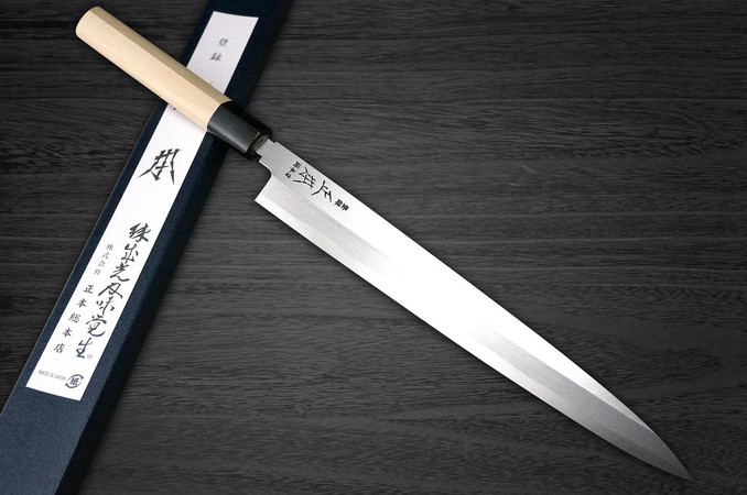 Masamoto KS Honkasumi Gyokuhaku-ko Japanese Chef's Yanagiba