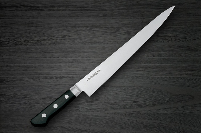 Sakai Takayuki Japanese Steel (Metal Tsuba) Chef's Slicer(Sujihiki