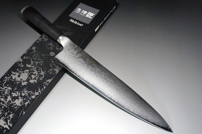 Miyako 33 Layer Damascus AUS-8 Japanese Bread Slicer Knife 240mm