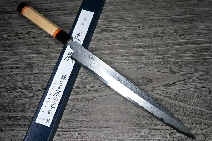 Masamoto KH Damascus Honkasumi Gyokusei-ko Japanese Chef's
