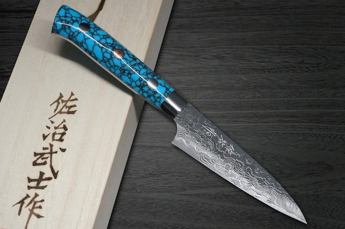 Takeshi Saji R2 Diamond Finish Damascus TCA Japanese Chef's Gyuto