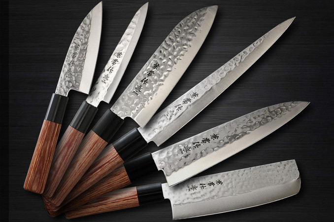 MINI KNIFE SET, SIX JAPANESE CARVING KNIVES