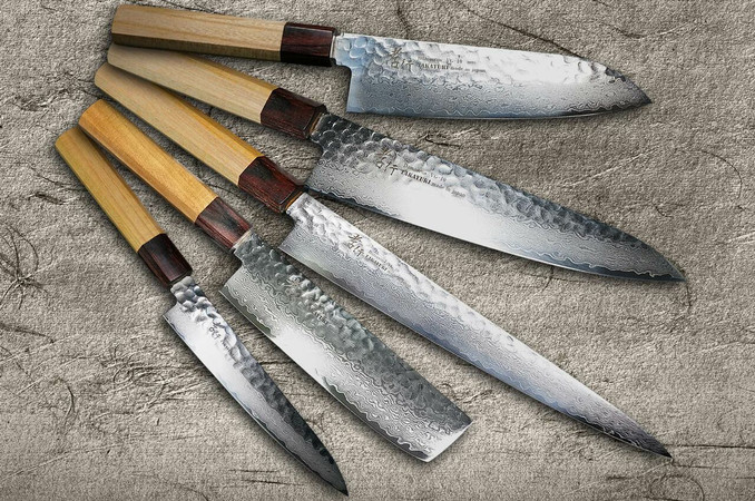 Ganjo VG10 Damascus Knife Set (5-piece) – Grandview Tradings Inc