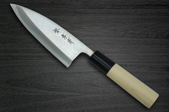 [Left-handed] Sakai Takayuki Kasumitogi Deba 165mm, Buffalo Horn Ring (ST-06836)