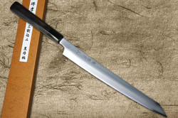 Sakai Takayuki Ginsan Warikomi Ebony Handle Japanese Chef's Kengata-Yanagiba(Sashimi) 270mm 