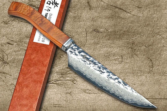 堺 孝行 牛刀　Traditional craft knife 堺孝行Kasumitogi Buffalo Tsuba 雕刻艺术日本厨师出刃刀210