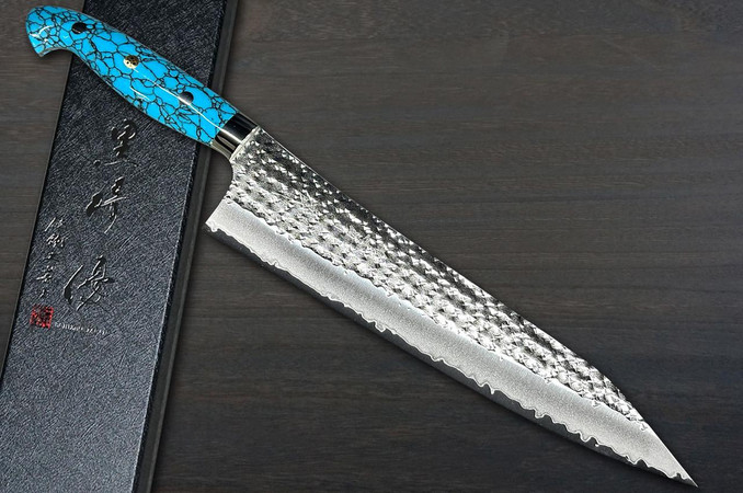 Yu Kurosaki R2(SG2) Hammered SENKO-EI Custom TCA-K Japanese Chef's