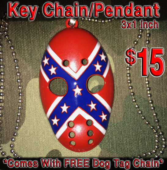 Redneck Reaper Rebel Pendant w/ chain