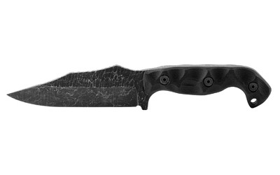Stroup Knives TU1-B-G10 Fixed Blade Knife with Black Handle and