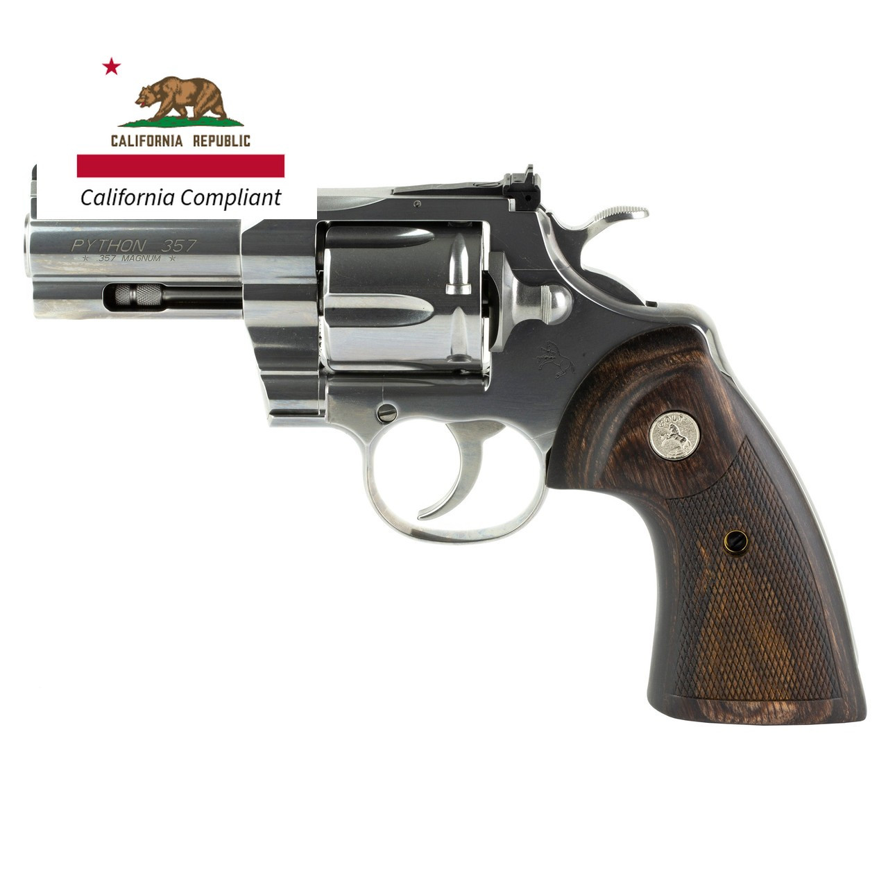 CA Compliant - Colt Python 357 Magnum Stainless | Lakeline LLC