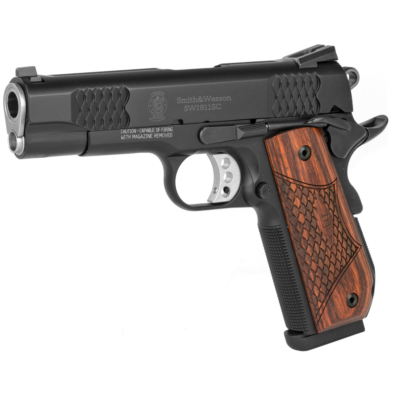 S&W 1911SC Black 45ACP, 8 Round, Scandium Frame Black - Lakeline LLC