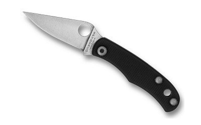Spyderco Bug G-10 Folding Knife with 12C27 Steel, Black Handle