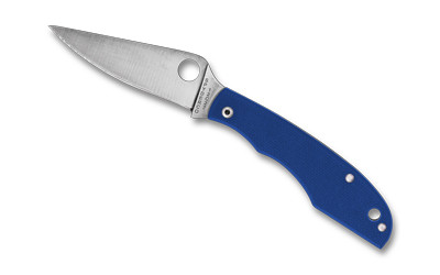 Spyderco Grasshopper G-10 2.3-inch Blue Folding Knife with Plain Edge