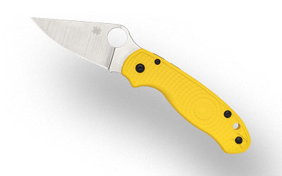 Spyderco Para 3 Lightweight Salt Folding Knife with CPM MagnaCut Blade - Yellow Handle