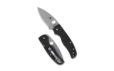 Spyderco Shaman Lightweight Folding Knife with CTS BD1N Blade, Black FRN Handle
