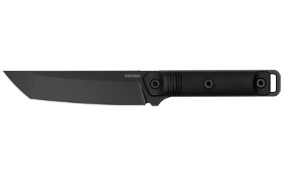 Kershaw Atreides Fixed Blade Knife with Sheath – 5.7-inch Plain Edge, Black 65Mn Steel