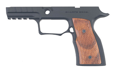 Sig Sauer P320 Grip Module with Brazilian Cherry Panels and Manual Safety, by Sharps Bros. 