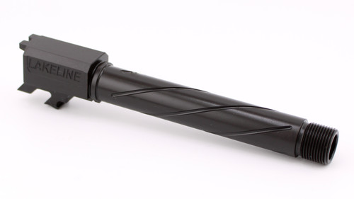 Lakeline LLC Threaded Target Barrel for the 9mm Taurus G3, G3XL, Black Nitride