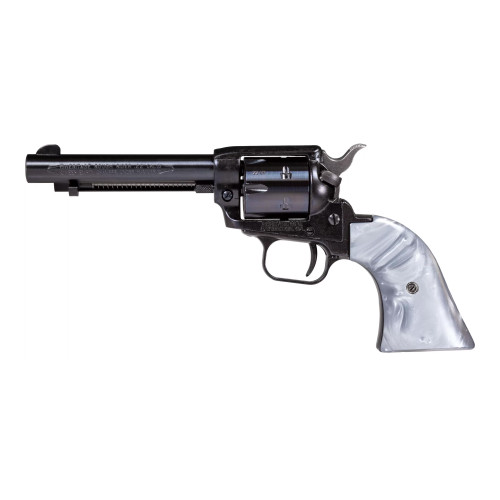 Heritage Rough Rider .22 LR Revolver - 6.5" Barrel, 6 Round, Matte Black, Gray Pearl Grips