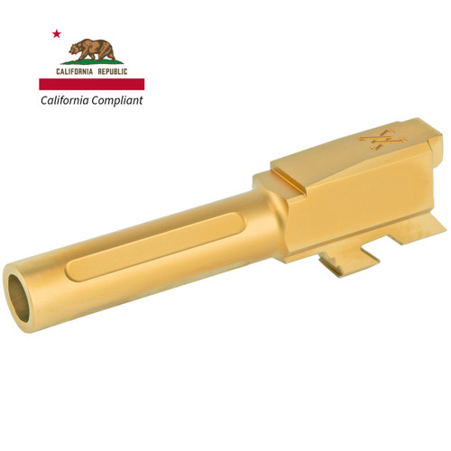 CA Compliant - True Precision - Fits Glock 43/43X, Titanium Nitride, Gold