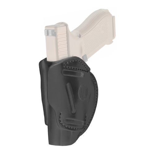 1791 Gunleather 3 Way Outside Waistband Holster - Fits Size 5, Stealth Black, Ambidextrous