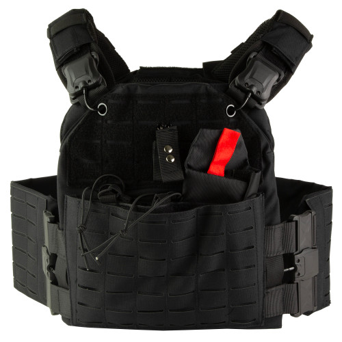 NcSTAR Quick Release Laser Cut Plate Body Armor Carrier - Black