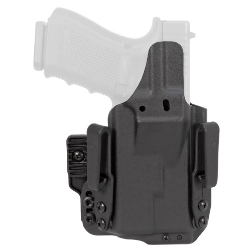Mission First Tactical Pro Inside Waistband Holster - Fits Glock 19 with TLR-7, Black, Ambidextrous
