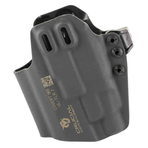 Crucial Concealment Universal Light Inside Waistband Holster - Fits Streamlight TLR-7, Black, Ambidextrous