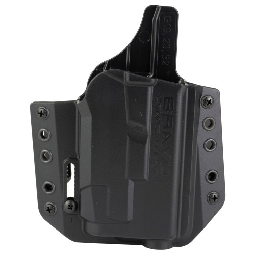Bravo Concealment Bca Light Bearing Outside Waistband Holster - Fits Glock 19, Black, Right Hand (BC30-1010)