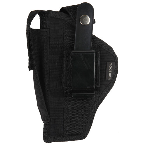 Bulldog Cases Fusion Belt Outside Waistband Holster - Fits Medium/Large Frame Automatic, Black, Ambidextrous - Laser-Cut Variant