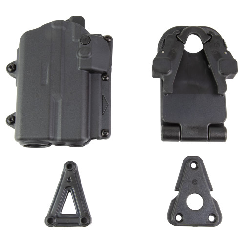 Rapid Force Rapid Force Duty Holster - Fits Glock 19 with Light, Black, Right Hand (R2-B-0057-BK-RH-CL-A0-C)