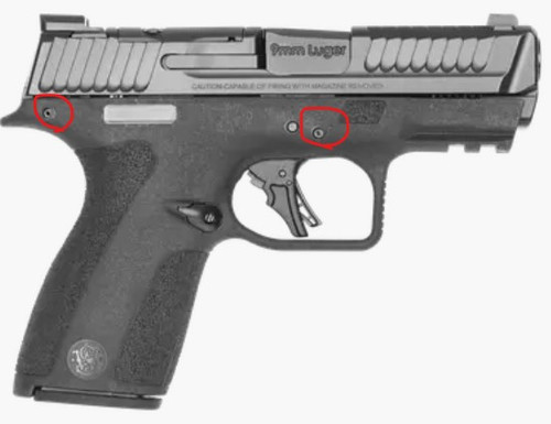 S&W Shield Plus Frame Roll Pins - Stainless Steel, 2-Pack