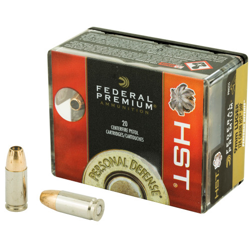 Federal Premium HST 9mm 124-Grain Hollow Point Ammunitio