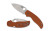 Spyderco Sage 5 Folding Knife with CPM REX 121 Steel and Burnt-Orange G-10 Scales