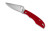 Spyderco Grasshopper G-10 Folding Knife with Red Handle and 2.3-Inch Blade