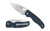 Spyderco Shaman Folding Knife with CPM SPY27 Steel and Blue G-10 Handle – 3.58-Inch Blade