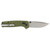 SOG Terminus XR G10 Folding Knife - Olive Drab Green, 2.95-inch D2 Steel Blade