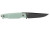 KA-BAR Knives Apex Fixed Blade Knife - 3.9 Inch D2 Steel with Green Handle and Plastic Sheath