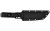 Kershaw Atreides Fixed Blade Knife with Sheath – 5.7-inch Plain Edge, Black 65Mn Steel