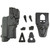 Rapid Force Rapid Force Duty Holster - Fits Glock 19 with Light, Black, Right Hand (R3-M-0057-BK-RH-LL-A0-C)