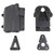 Rapid Force Rapid Force Duty Holster - Fits Glock 19 with Light, Black, Right Hand (R2-B-0057-BK-RH-CL-A0-C)